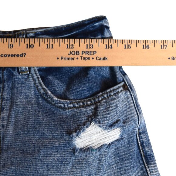O'Neill Denim Distressed Jeans Shorts Sz 27 Beachy Surfer Girl Coastal Preppy - Picture 4 of 11